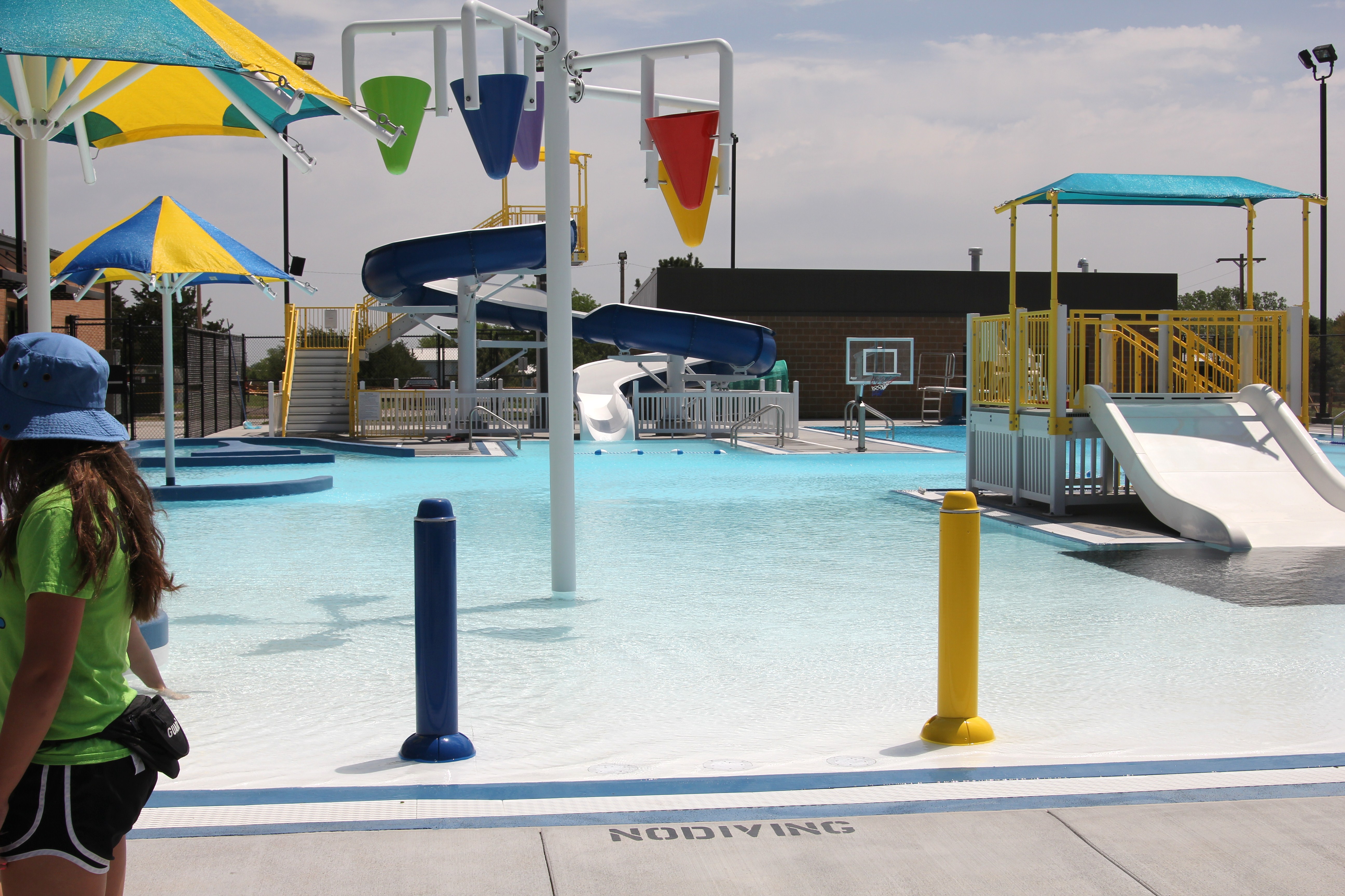 The outdoor pool at the Aquatic Center
