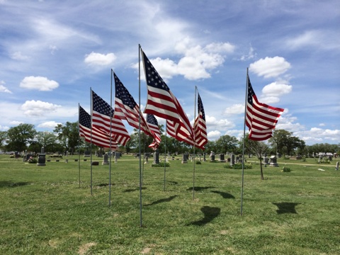 Memorial Day 2014 Fairview Cemetery Flags
